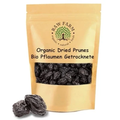 Abbildung von 1 kg Bio Getrocknete Weiche Entkernte Pflaumen, frei von Zusatzstoffen, Konservierungsmitteln, ganz Natürlich