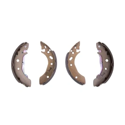 Abbildung von HELLA 8DB 355 001 731 Bremsbacken 180mm 32mm mit Handbremshebel FORD: FIESTA 4, Escort 6 Schrägheck, KA MAZDA: 121 III Hatchback