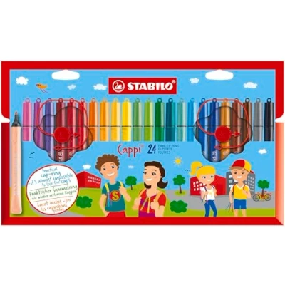 Abbildung von STABILO Filzstift Cappi 1 mm 24er Set