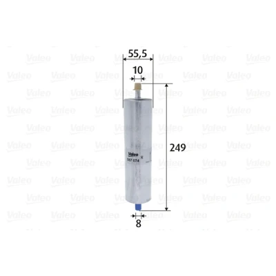 Abbildung von VALEO 587074 Kraftstofffilter Leitungsfilter 10 8 AUDI: A4 B8 Limousine, A5 Sportback, Avant