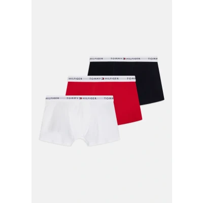 Abbildung von Tommy Hilfiger Trunk 3 PACK Panties für Kinder, Größe: 140 152, Des sky/primary red/white