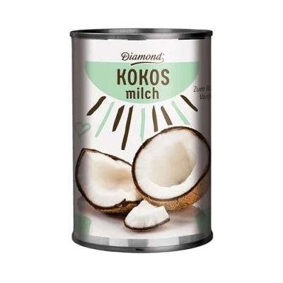 Abbildung von Diamond Kokosnussmilch, Fettgehalt: ca. 17%, 12er Pack (12 x 400 ml Packung)