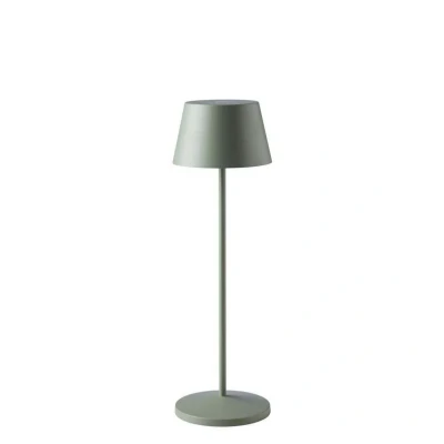 Abbildung von LOOM DESIGN LED Akku Terrassenlampe Modi grün grau 36 cm CCT