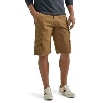 Abbildung von Wrangler Authentics Herren Premium Twill Cargo Shorts Beige 30