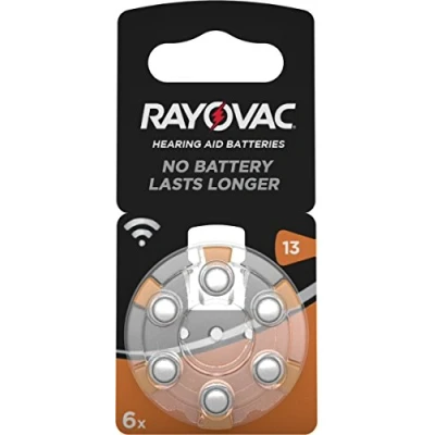 Abbildung von Varta Rayovac Acoustic Special 13 Hörgeräte Zellen (1,4V, 310mAh, 10x 6 er Blister)