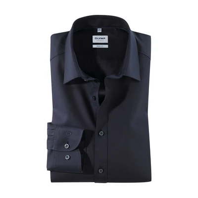 Abbildung von OLYMP Level Five body fit Hemd Langarm New Kent Kragen Twill Stretch nachtblau Gr. 37