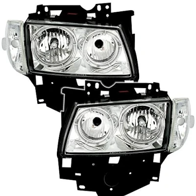 Abbildung von Depo Angel Eyes Scheinwerfer Set Klarglas Chrom Frontblinker