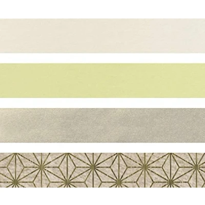 Abbildung von 5 x Heyda Faltstreifen Fröbelsterne natur creme/braun 1x30cm/1,5x45cm