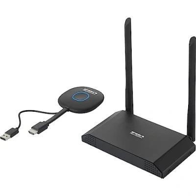 Abbildung von SpeaKa Professional SP VShare Drahtloses 4K UHD Präsentationssystem 4fach Multi Viewer, Digital Whiteboard Funktion, SI