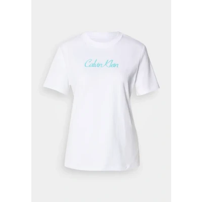 Abbildung von Calvin Klein Jeans Classic LOGO TEE Tshirt print, Damen, Größe: Large, Black