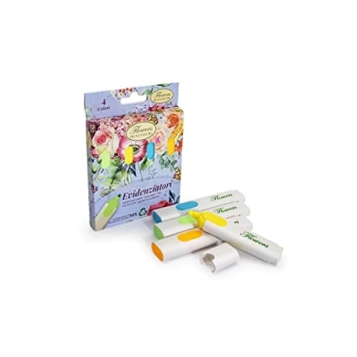 Abbildung von Pigna Nature Flowers Textmarker, 4 Farben, Blister