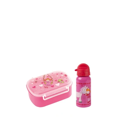 Abbildung von sigikid SET Queeny Brotdose für Kinder, Größe: One Size, Pink prinzessin