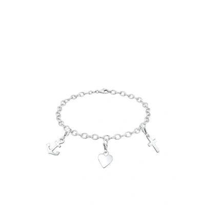 Abbildung von Elli Anker HERZ Charm, Damen, Größe: 20, Silber