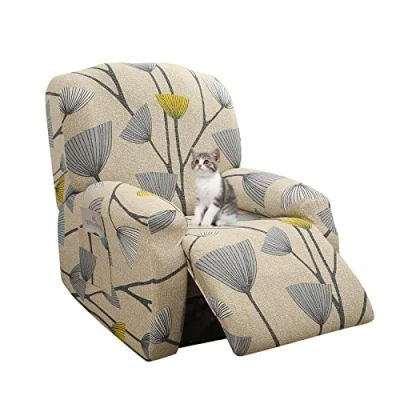 Abbildung von Jaotto Copripoltrona Relax Reclinabile, Fodere 1 Posto Universal, Modern Reclinabile Con Bag Lavabile, Coperture via Divano da Massaggio, Beige Leaf