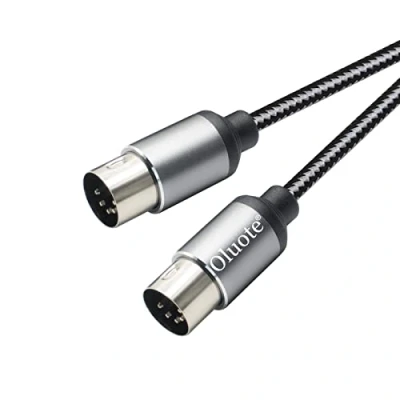 Abbildung von Oluote MIDI Kabel, 5 poliges DIN poliger Stecker, Stecker auf Cabel, Kompatibel mit Keyboard, Keyboard Synthesizer, Rack Sampler(3m)