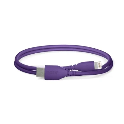 Abbildung von RØDE SC21 USB C auf Lightning Kabel (30 cm, Lila)
