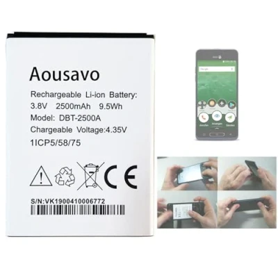 Abbildung von Aousavo DBT 2500A ersatz akku Kompatibel mit Doro 8035