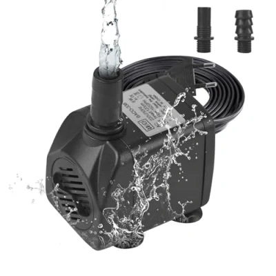 Abbildung von BACOENG Aquarium Pumpe, 600L/H Mini Wasserpumpe Springbrunnenpumpe Teichpumpe, Zimmerbrunnenpumpe Aquariumpumpen Brunnenpumpe Klein mit EU Stecker