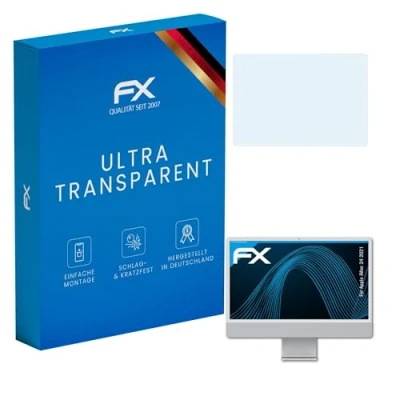 Abbildung von atFoliX Schutzfolie kompatibel mit Apple iMac 24 2021 Folie, ultraklare FX Displayschutzfolie