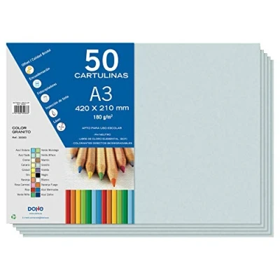 Abbildung von Dohe A3 Karton, Granitblau, 50 Stück, 21 x 29,7 cm, 180 g/m², Büromaterial