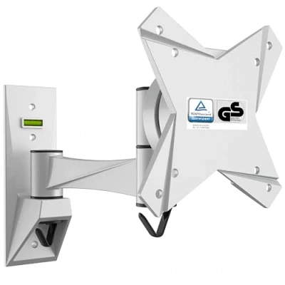 Abbildung von RICOO PC Monitor Wandhalterung Schwenkbar Neigbar für 15 30 Zoll, Halterung Wand S1611, Monitorhalterung, Bildschirmhalterung, Bildschirm 27 VESA 75 x 75, 100x100 mm