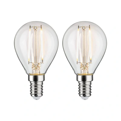 Abbildung von Paulmann 28857 LED Lampe Tropfen Filament E14 230V 2x250lm 2x2,7W 2700K Klar Lampen Leuchtmittel