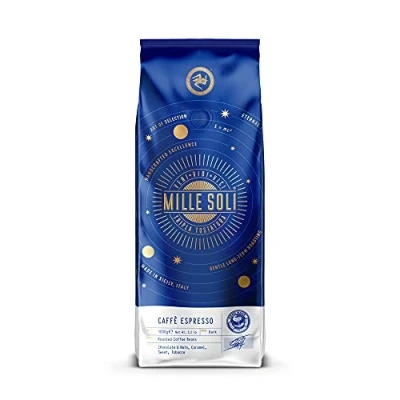 Abbildung von MilleSoli Caffè Espresso Espressobohnen 1kg Traditionelle Dreifachröstung In Handarbeit Premium Kaffeebohnen mit perfekter Crema und besonders säurearm für Vollautomat Siebträger