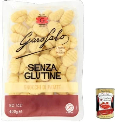 Abbildung von 10x Gnocchi di patate 400 g Senza Glutine Glutin free, glutenfrei Pasta Noodles + Italian Gourmet Polpa