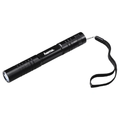 Abbildung von Hama LED Taschenlampe &quot;Regular R 147&quot;, Schwarz Taschenlampe, Max. Lumen: 100 Anzahl Batterien: 2 Batterietyp: AA Mignon