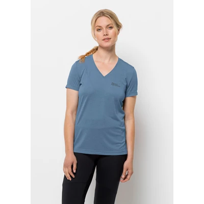 Abbildung von Jack Wolfskin Crosstrail T Tshirt basic, Damen, Größe: Large, Elemental blue