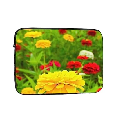 Abbildung von Frühling Sommer Blumen Gedruckt Laptop Sleeve Notebook Stoßfest Schutzhülle Tragetasche Abdeckung 17 Zoll