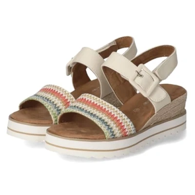 Abbildung von TOM Tailor Plateausandalette, Damen, Größe: 38, Multicolor Schuhe