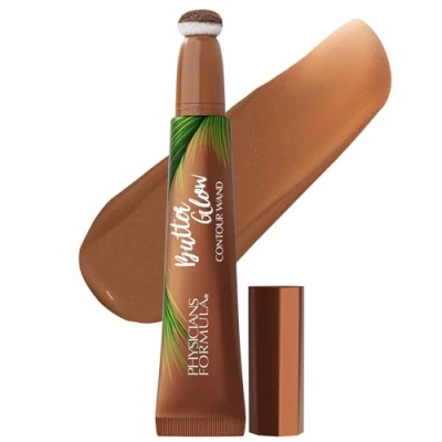 Abbildung von Physicians Formula Butter Glow Contour Wand, Flüssiger Bronzer für Sofortige Definition, Pflegend und Cremig, Einfache Anwendung, Medium Deep