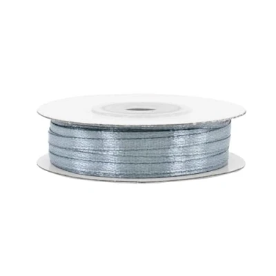 Abbildung von Creativery Satinband, Satinband 3mm x 50m Rolle Dunkelgrau