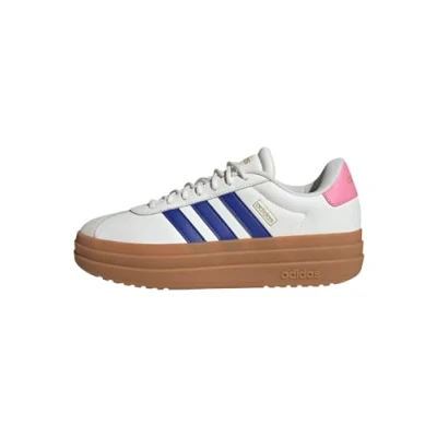 Abbildung von adidas Damen Vl Court Bold Schuhe, Core White/Semi Lucid Blue/Bliss Pink, 41.5 EU, White Semi Blue Bliss 42 2/3 EU