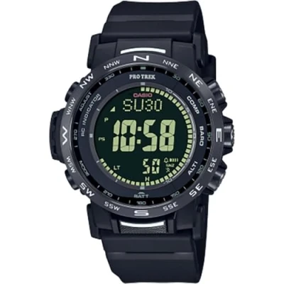 Abbildung von CASIO PRO TREK Funkchronograph, Quarzuhr, Armbanduhr, Herrenuhr, Funk, Solar, Stoppfunktion, Weltzeit