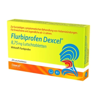 Abbildung von Flurbiprofen Dexcel 8,75 mg 24 St
