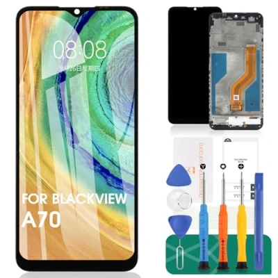 Abbildung von Ersatz LCD Display für Blackview A70 Pro / Touch Digitizer (Schwarz, mit Rahmen)
