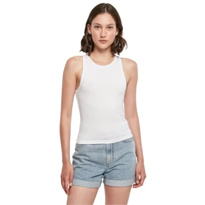 Abbildung von Build Your Brand Damen BY208 Ladies Racer Back Top Trägershirt/Cami Shirt, White, L