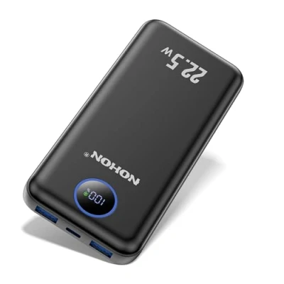 Abbildung von NOHON Powerbank 10000mAh Power Bank: 22,5W PD Fast Charging mit LED Display USB C Input &amp; Output Schnellladefunktion Handyakkus 4 Ports Kompatibel iPhone 15 14 13 12 Samsung Galaxy iPad Tablet