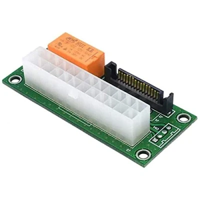 Abbildung von Board PSU Multiple Netzteil Adapter Add2Psu mit Sata ATX 24Pin zu 4Pin Anschluss für