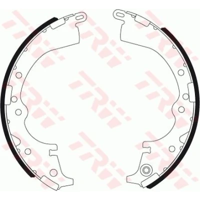 Abbildung von TRW GS7333 Bremsbacken 254 51,5 TOYOTA: HILUX 3 Pick up, Fortuner I, 6 up