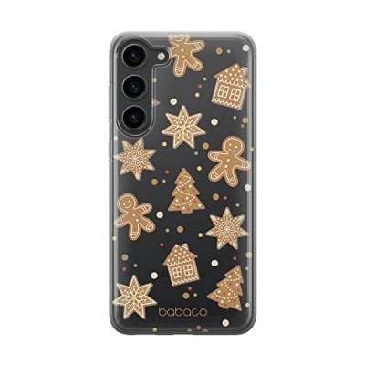 Abbildung von Babaco ERT Group Handyhülle für Samsung S23 Original und offiziell Lizenziertes Muster Winter 005 optimal an die Form des Handy angepasst, teilweise transparent