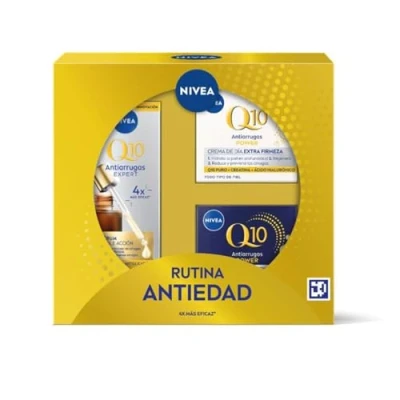 Abbildung von Nivea Q10 Anti Falten Aging Tagescreme, Nachtcreme, Serum mit doppelter Wirkung