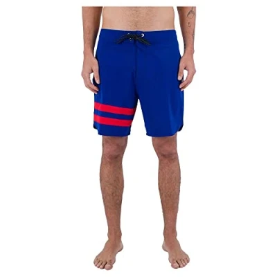 Abbildung von Hurley Herren Phantom eco Block Party 18&#039; Badeshorts f r Herren, Deep Royal Blue, 36 EU