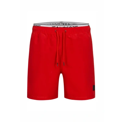 Abbildung von Indicode Jeans Solomon Badeshorts, Herren, Größe: XL, Goji berry