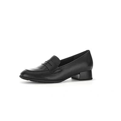 Abbildung von Gabor Damen Slipper, Frauen Slip On,Slides,Schlupfschuhe,schluepfschuhe,Loafer,College Schuhe,Businessschuhe,Slip ons,schwarz,38 EU / 5 UK