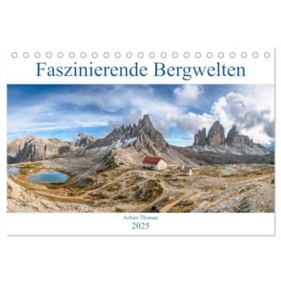 Abbildung von Faszinierende Bergwelten (Tischkalender 2025 DIN A5 quer), CALVENDO Monatskalender