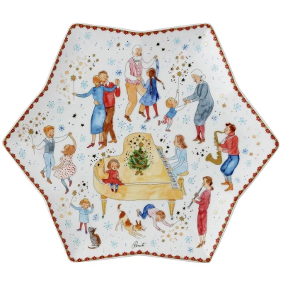 Abbildung von Hutschenreuther Sammelkollektion 2023 Weihnachtsklänge Sternschale 34cm
