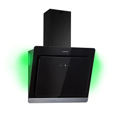 Abbildung von Klarstein Dunstabzugshaube 60cm, Abluft Dunstabzugshaube, Abzugshaube mit Kohlektiv Filter, Dunstabzug 563m3/h Luftstrom, Wandhauben für Küche RGB LEDs, Leise Dunstabzugshauben 60 cm